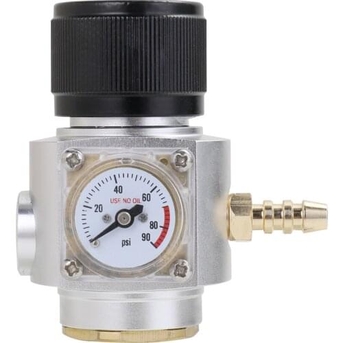 Aluminium Mini CO2 Regulator CO2 Charger Kit 0-90 PSI Beer Keg Charger Adapter