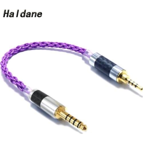 Haldane HIFI 2.5mm TRRS Balanced Male to 4.4mm Balanced Male Audio Adapter Cable 4.4mm to 2.5mm TRRS Balance Cable（purple