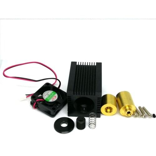 DIY 3350mm 9mm TO5 Laser Diode Housing Case w/405nm 450nm Glass Collimating Lens