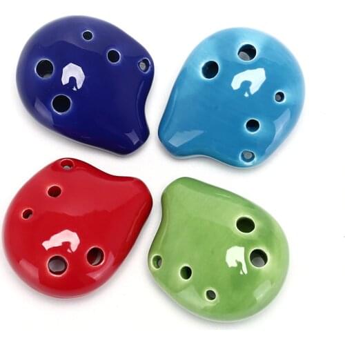 Flute 6 Hole Soprano C Ceramic Flauta Ocarina of Time Mini Ocarina Flute Kids Toy Musical Instruments