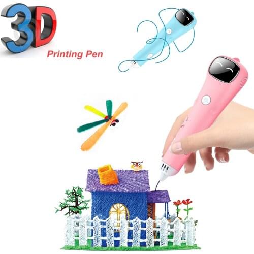 Hot New Low Temperature Wireless 3D Printing Pen Voice Prompt USB Rechargeable 3D Drawing Pen for Kids Educational Toys Gifts