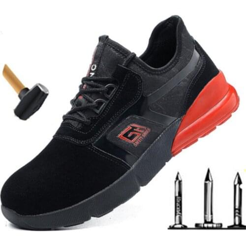 36-46 Mens Safety Shoes Steel Toe boots Construction Protective Footwear Lightweight Shockproof Work Shoes For Men Sneaker 270