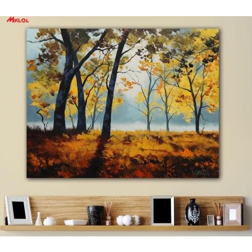 Wall Art Maple Grove Landscape painting Painting For Living Room Home Decoration Oil Painting On Canvas Wall Painting no fram