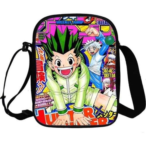 Anime Hunter x Hunter Casual Handbag Zipper Shoulder Bag Crossbody Book School bags Messenger Bag Cosplay Women Messenger Bag