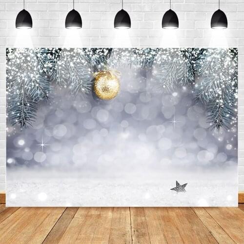 Christmas Bokeh Photo Background for Photo Studio Photoshoot Winter Snow Celebration Birthday Friends Party Photography Backdrop