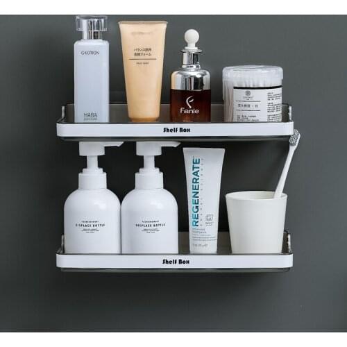 Removable Bathroom Shelf Storage Rack For Soap Shampoo Storage Drain Design Bathroom Decoration Accessories Housekeeper On Wall