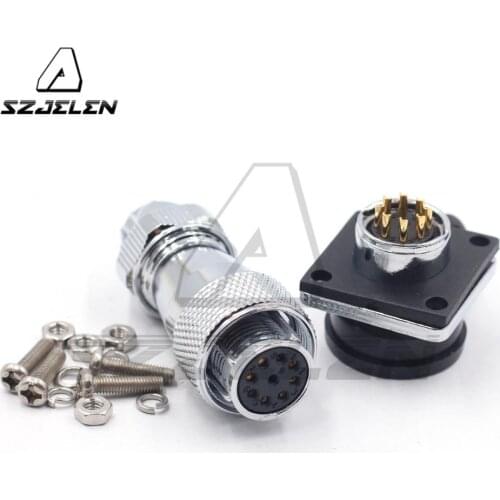 WS16 Series, 8-pin waterproof connector male female , Industrial Connectors plug socket,dustproof connector 8pin ,IP67