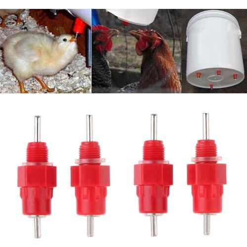 20/50Pcs Poultry Chicken Nipple Drinker Automatic Waters Spring Type Drinking Fountain Mouth Water Poultry Farming Equipment