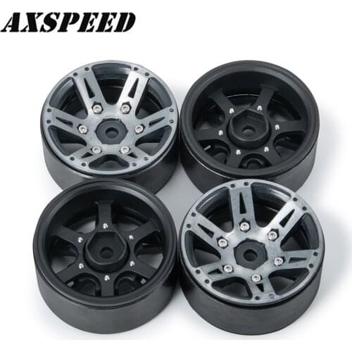 AXSPEED RC Car Heavy Wheel Hub Metal 1.9" BEADLOCK Wheel Rim 170g/pc for 1:10 Axial SCX10 CC01 F350 D90 90034 Traxxas TRX4