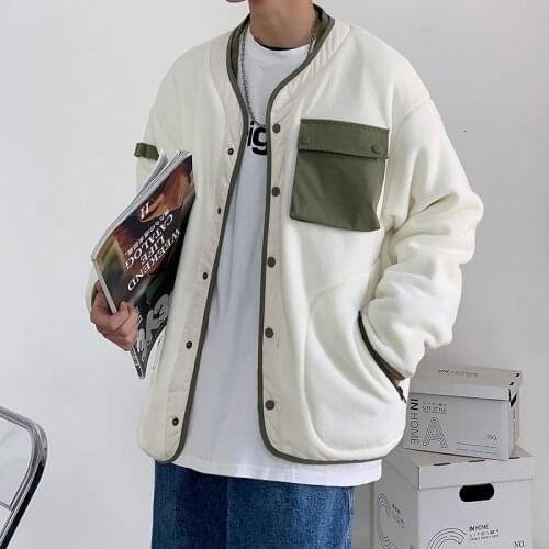 Retro Japanese Color Matching Jacket 2021 New Mens and Womens Loose Neutral Spring and Autumn Harajuku Jacket Korean Clothes