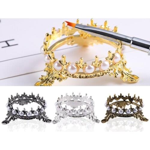 1pc Nail Art Brush Pen Holder Stand Base UV Gel Polish Nails Acrylic Brushes Display Rest Manicure Tools Accessories T0130