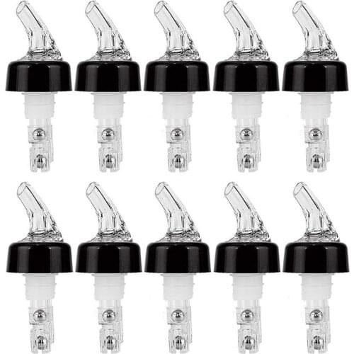 10Pcs 30ml Plastic Wine Bottle Stopper Liquor Bottle Pourer Stopper Dispenser with Cap Stopper Barware Bar kitchen Accessories