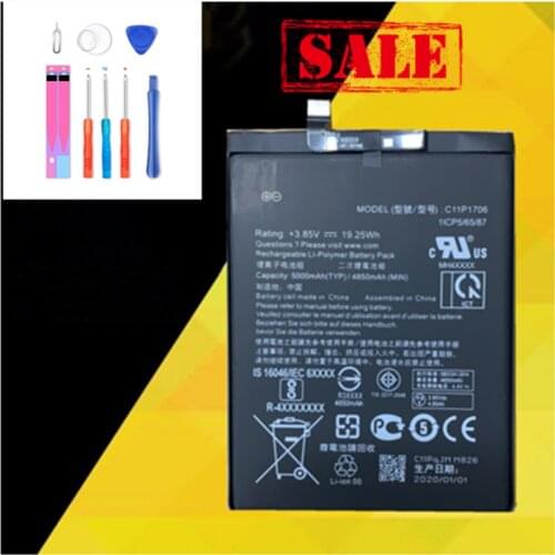 100% NEW C11P1706 5000mAh Battery For ASUS Zenfone Max Pro M1 6.0 Inch ZB601KL ZB602KL X00TDB X00TDE Battery