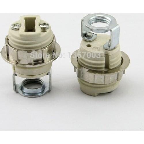 20pcs G9 LED Crystal Lamp Holders Halogen Block Base Socket Ceramic G9 Lamp Holder M10 Bracket Lamp Socket