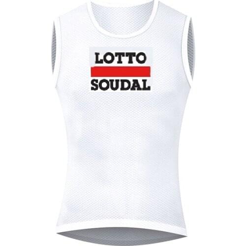 2021 LOTTO SOUDAL Team White Base Layer Bike Clothings Cool Mesh Superlight Sleeveless Cycling Vest Mtb Clothing