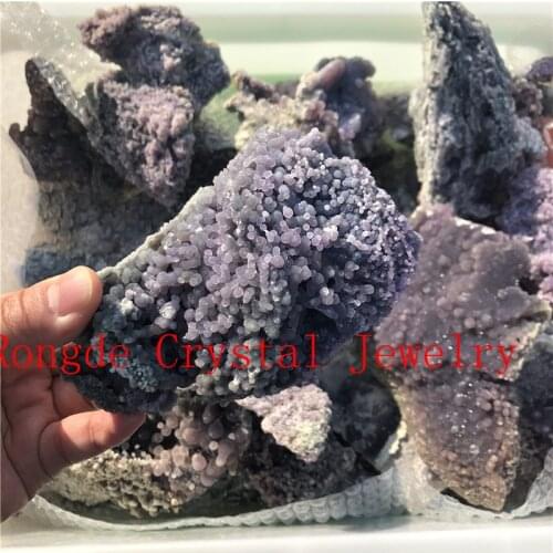 500g Natural Rough Grape Agate Crystal Cluster Amethyst Crystal Mineral Stone