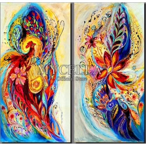 5D DIY Diamond Painting Cross Stitch full Round Diamond Embroidery Mosaic Needlework Wall Hangings Birds And Flowers Home Decor