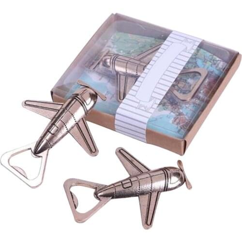 Metal Aircraft Model Home Bar Wedding Cafe Beer Soda Bottle Cap Opener Kitchen