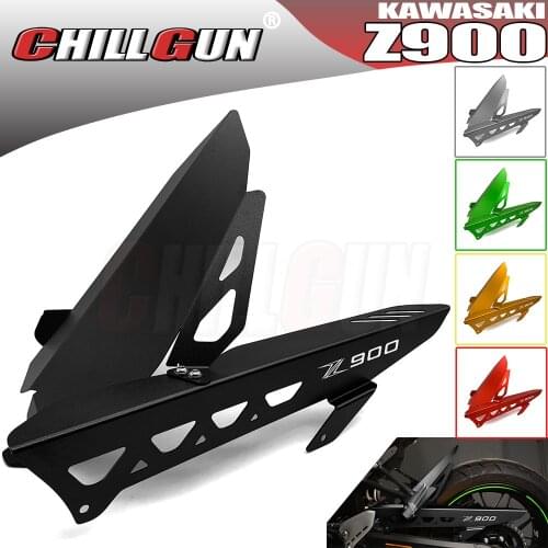 Motorcycle Accessories CNC Rear Fender Mudguard Chain Guard With Fender Cover For KAWASAKI Z900 Z-900 2017 2018 2019 2020 Z 900