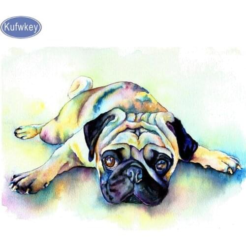 5D Diy diamond painting diamond embroidery pet rhinestone painting mosaic art and crafts pug,dog cross stitch wedding decoration