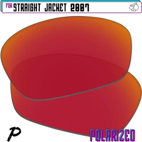 EZReplace Polarized Replacement Lenses for - Oakley Straight Jacket 2007 Sunglasses - Red P