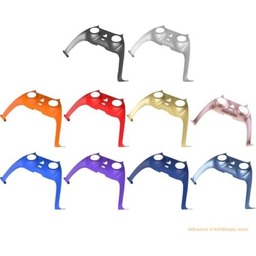 Game Controller Handle Front Middle Housing Shell for sony- PS5 Gamepad Decorative Strip Skin Case Cover Faceplate Dropship