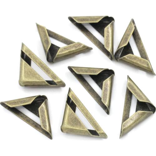 Book Scrapbooking Corner Albums Folders Corner Protectors Bronze Tone 7/8"x 5/8",Fit 4.8mm Thickness,5000PCs