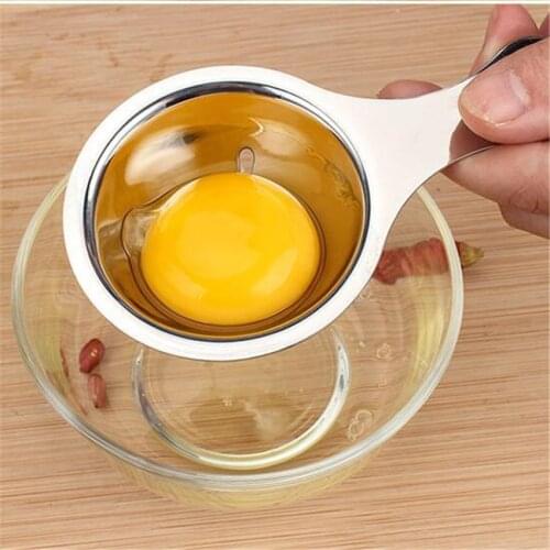Sunway Life Kitchen Tools Stainless Steel Egg Separator Tool Spoon Egg Yolk White Separator Egg DividerHigh Quality Household