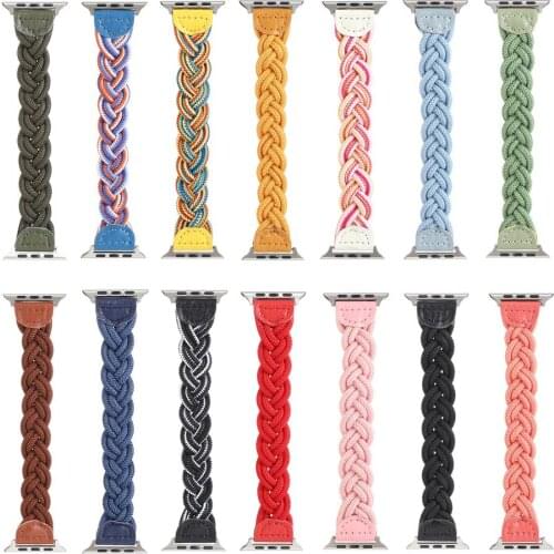 Elastic Braided Strap For Apple Watch 6 5 4 3 2 1 SE 44MM 40MM 42MM 38MM New Couple Style Apple Watch Band For iWatch Bracelet