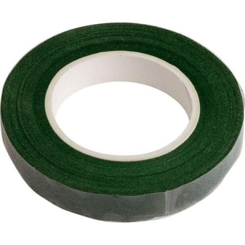 Wide Dark Green Floral Tapes Adhesive Packing Tape for Bouquet Stem Wrap Florist Tape