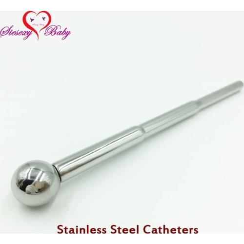 DA-001 Removable Ball Tail Stainless Steel Hollow Chastity Urethral Dilators Sounding Penis Plug Stretching Sex Toys for Men