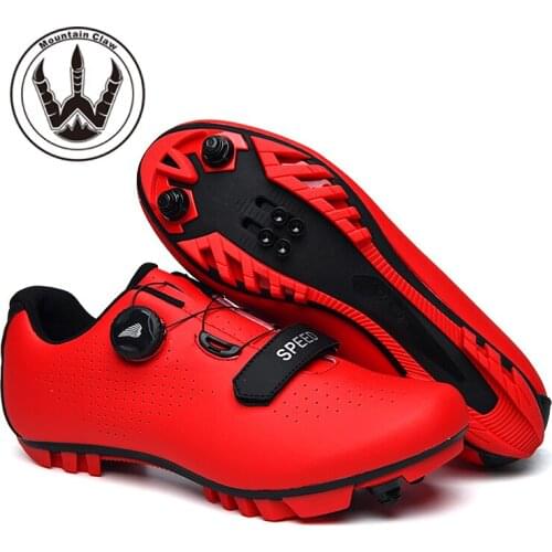 2020 Hot Sale MTB Cycling Shoes Men Breathable Racing Road Bike Shoes Professional Self-locking Bicycle Sneakers SPD Cleat Shoes