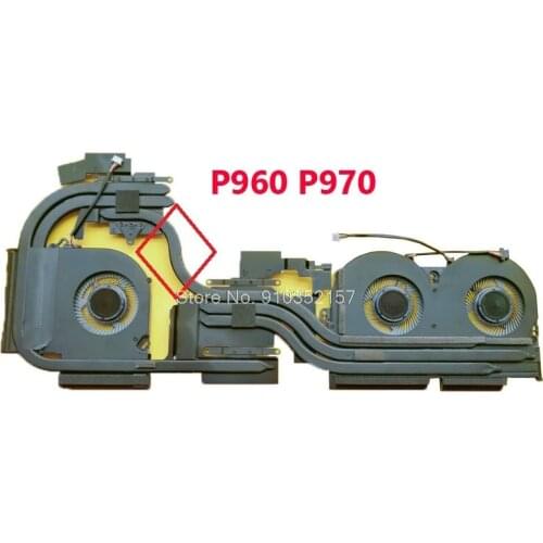 Laptop CPU GPU Fan Heatsink For CLEVO P960 P970 6-31-P75F3-200 BS5205HS-U3Z 6-31-P9602-NA1 6-31-P9602-NA2