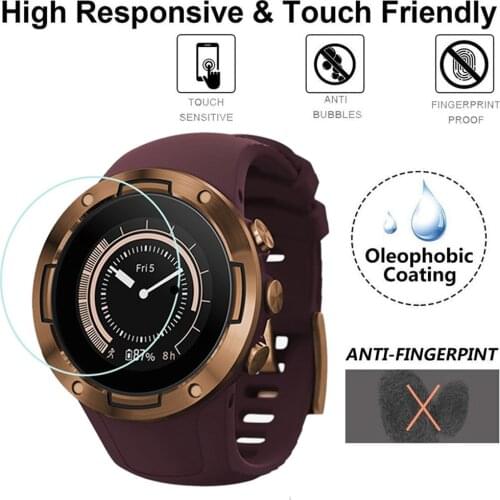 Tempered Glass Screen Protector for SUUNTO 5 Smart Watch Ultra Clear Film Screen Protective Full Cover New 1Pack 3Pack 19Oct