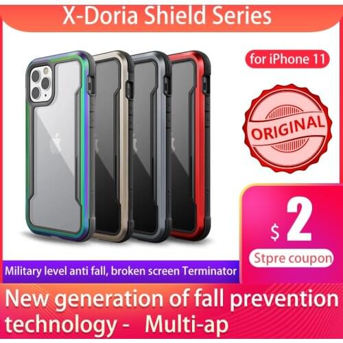 X-Doria Defense Shield Phone Case For iPhone 11 Pro Max Military Grade Drop Tested Case Cover For iPhone 11 Pro Aluminum Cover