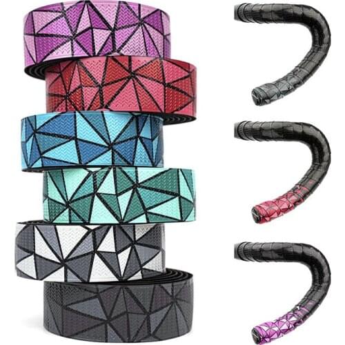 1 Pair PU Anti-skid Bicycle Handlebar Tape Professional Road Bike Gradient Shock-absorbing Strap