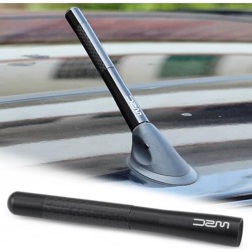 12cm Car Styling Carbon Fiber Short Radio Antenna for BMW E46 E60 Ford focus 2 Kuga Mazda 3 cx-5 VW Polo Golf 4 5 6 Jetta Passat