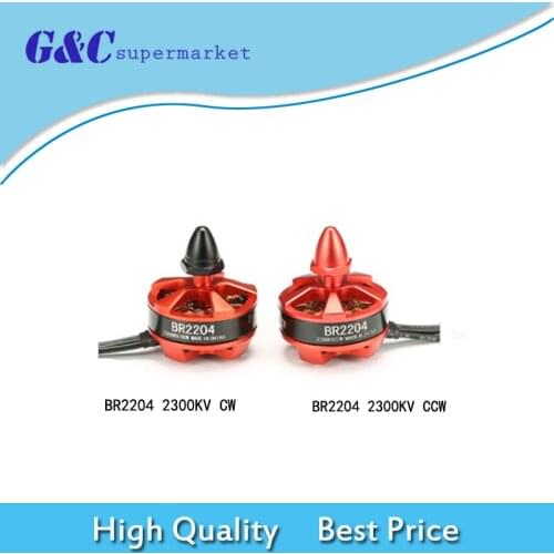 4pcs=2pairs Racing Edition BR2204 2300KV 2-3S Brushless Motor CW/CCW For QAV250 ZMR250 260 280 Racing RC Drones FPV electronics