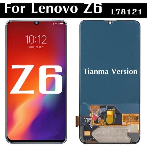 6.39" OLED LCD For Lenovo Z6 L78121 Touch screen LCD display Digitizer Assembly Replacement