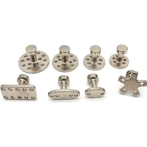 8Pcs Car Dent Removal Zinc alloy Glue Puller Tabs Glue Pulling Tabs auto body Dent Paintless Repair Tool