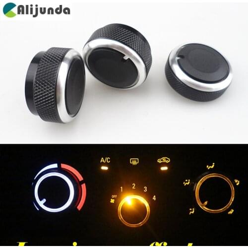 Aluminum alloy automotive air conditioning AC switch for Chevrolet Sail 2008-2014 car decoration intimate accessories