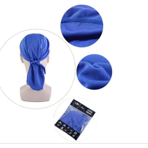 Durag for Men and Women Bandanas Black Doo Rag Head Wrap Cap Dew Rag Headwear Durags Hat Hair Accessories 2019 VERVAE