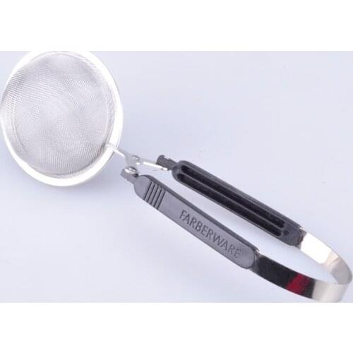 Free shipping! 2pcs/lot 6.5cm Mesh Tea Ball/Bag-Stainless Steel Tea Strainers with Plastic Handle Tea Set/Device