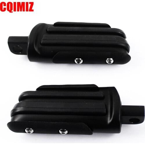Black Motorcycle Foot Pegs Pedals For Harley Dyna Fatboy Sportster Foot Rests