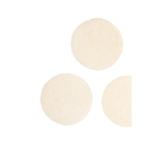 3pc Polishing Wheel Mirror Polishing Disc Pure Pad High Density Flocking Self-adhesive Felt Wheel Chemical Fiber High Quality