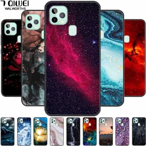 For Oukitel C22 Case 5.86'' Soft Silicone Back cover phone cases for Oukitel C22 Case TPU Black Funda for OukitelC22 C 22 2020