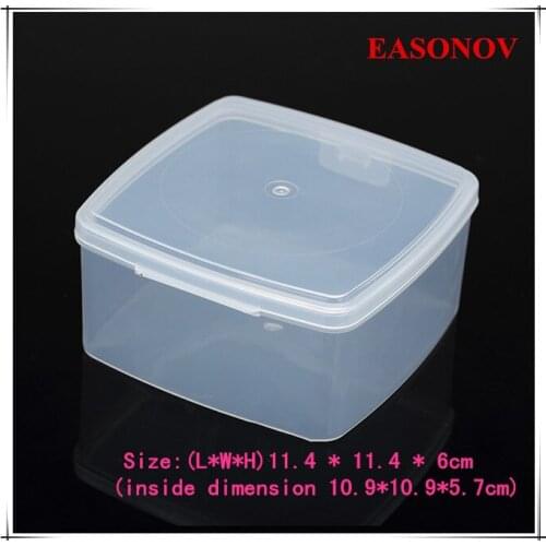 EASONOV 11.4 * 11.4 * 6cm PP Material Plastic Box Parts Storage Toolbox 2pcs / lot