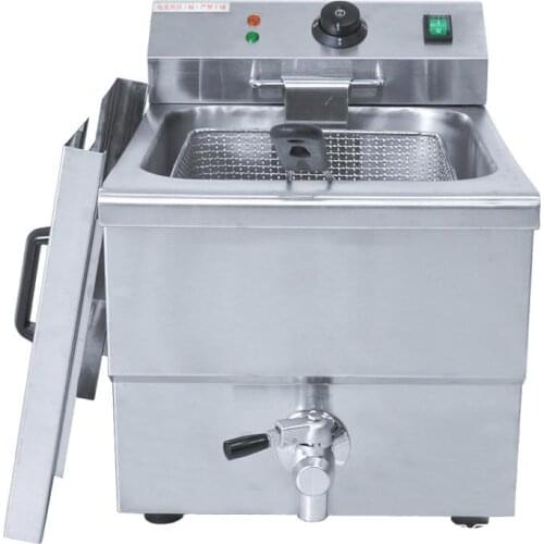 8L Lpg Gas Deep Fryer Home Commercial Lpg Gas French Fries Frying Machine Fryer