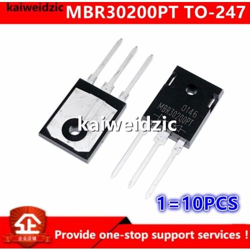 Kaiweikdic New imported original MBR30200PT MBR30200 Schottky diode 30A 200V TO247 rectifier The integrated circuit