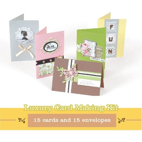 Eno Greeting Eno Greeting Complete Greeting Card Kit 15 Cards Beginner DIY Card Making Supplies Kit